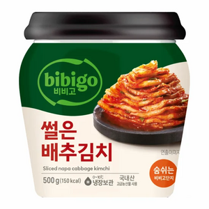 비비고썰은배추김치500G(용기) 냉장, 500g, 3개