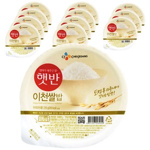 햇반 이천명품쌀밥, 210g, 12개