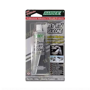 HARDEX RS-625 하덱스 고온 회색 그레이 실리콘 조인트 플랜지 가스켓 엔진커버 오일팬 매니폴더 고온배관 접착 실링 내 오일성 자동차 공장기계류 RTV SILICONE GR, 1개