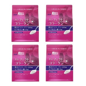 [Asahi][아사히] 퍼팩트 콜라겐 447g 파우더타입 60일분 PINK, 4개