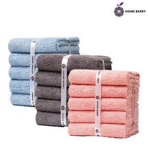 홈베리 100%코튼타월 180g(80*40)cm 40수 코마사, 15개, 5Pink+5Grey+5Navy Blue