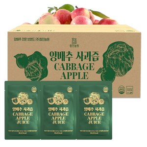 참진농원 양배추사과즙 80ml, 4.8L, 1개