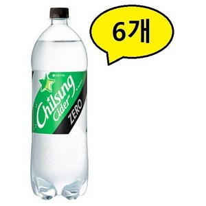 칠성사이다 제로, 1.5L, 6개