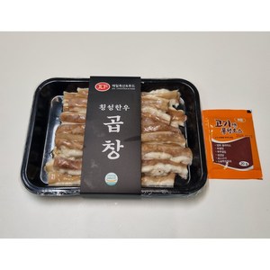 [횡성제일한우] 초벌 한우곱창(소스포함), 200g, 1개