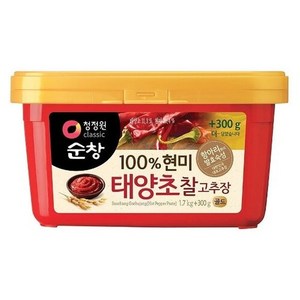 청정원순창 100% 현미 태양초 찰고추장, 2kg, 2개