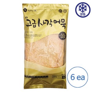 부산 미도어묵 고급 사각어묵 500g, 6개