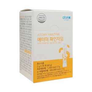 애터미 파인자임 2g 30포 소화효소, 1개, 60g