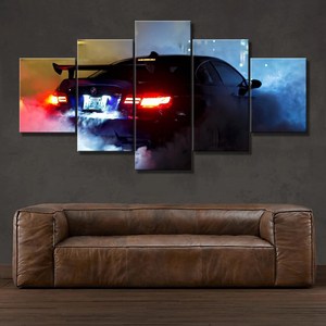 HD 인쇄 5 조각 새로운 스타일 BMW M3 슈퍼 스포츠 자동차 캔버스 회화 현대 홈 장식 벽 예술 그림 거실 장식 미술, [01] 10x15 10x20 10x25cm, [01] Fame, 1개