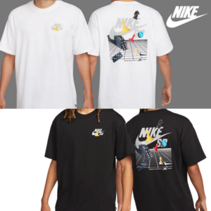 [당일발송] 나이키 NIKE 남성 여성 오버핏 그래픽 SB 로고 스케이트 반팔 티셔츠 반팔티