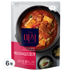 더미식 묵은지두부김치찌개, 6개, 350g