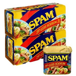 Hormel Spam 25% Less Sodium 호멜 스팸미국 햄 저염 340g 8캔