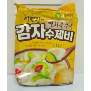 이가자연면 멸치육수 감자 수제비, 186.5g, 16개