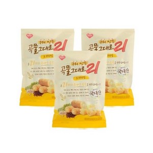 구워만든 곡물그대로 21 크리스피롤 오리지널, 3개, 150g