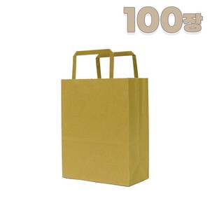 애브리플러스 크라프트 종이쇼핑백 종이가방 10개 50개 100개 200개, 100장