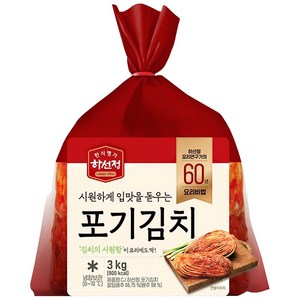 제일제당 하선정 포기김치, 1개, 3kg