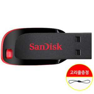 백앤 샌디스크 USB 8GB 메모리 CZ50 2.0 유에스비 8기가 + 고리줄 CS, CZ50/32GB