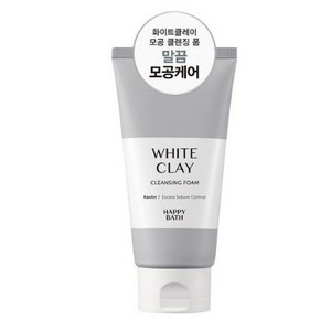 해피바스 화이트 클레이 모공 클렌징폼, 150g, 2개