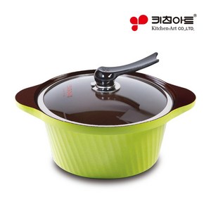 키친아트 아트 세라믹 양수냄비 24cm (그린), 단품, 단품, 1개