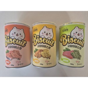 너를위한디저트 고양이 비스켓 간식 캣닢, 혼합맛(참치/치킨/연어), 300g, 1세트