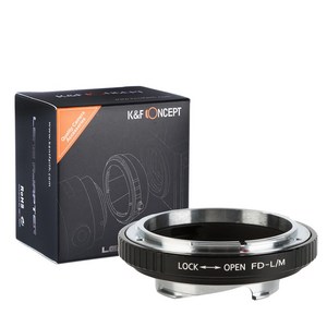 KnF FD-LM 렌즈변환 어댑터 캐논 FD 렌즈 > 라이카 M 바디 - 뒤캡옵션 _무반사코팅 Canon FD Lens to Leica M adapte (cap option), 1개