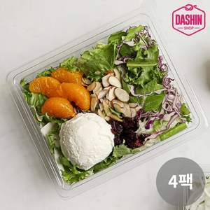 [다신샵] 당일제조 한스푼샐러드 리코타치즈 195g, 4팩, 4개