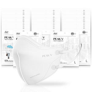 아에르보건용마스크(KF94), 화이트-대형, 1개, 50개입