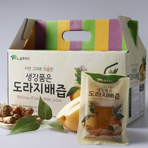 [슬로푸드]생강품은 도라지 배즙 100ml 30포 60포 120포, 3L, 2개