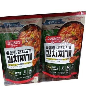 요리하다 육통령 돼지고기 김치찌개, 단품, 500g, 2개