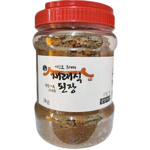 장현식품 고령 국산 콩 맛있는 재래된장 재래식 된장 찌개용 시골 전통 집된장 2kg, 1개, 된장2kg