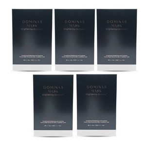 [홈쇼핑 최신상] TG 도미나스 브라이트닝 마스크팩 4회분 5박스 (총 20회분), 4개입, 5개