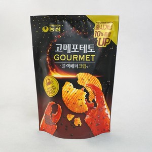 농심 고메포테토 블랙페퍼크랩맛, 75g, 1개