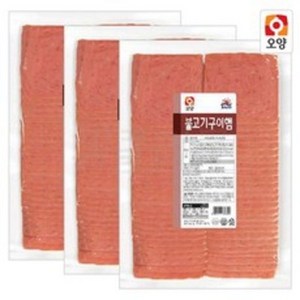 사조오양 불고기구이햄 1kg / 냉장 슬라이스햄, 3개