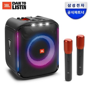 삼성공식파트너 JBL PARTYBOX ENCORE 파티박스 앙코르 블루투스스피커 무선마이크2개 100W 출력, 블랙, 파티박스앙코르