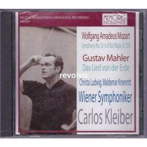 Mozat : Symphony No.33 & Mahle : Das Lied von de Ede / Calos Kleibe