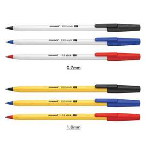 모나미 153 스틱 볼펜 캡타입/1다스(12개입), 0.7-검정(12개입)