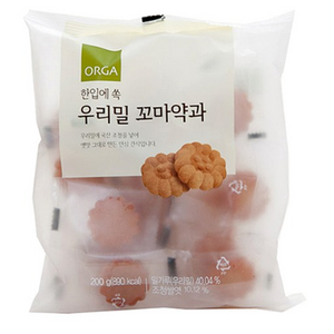 올가홀푸드 한입에 쏙 우리밀 꼬마약과, 200g, 6개