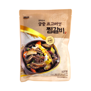 [KT알파쇼핑]김하진의 궁중 표고버섯 찜갈비 500g*6팩, 6개