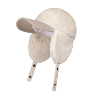 위드올리비아 겨울 코듀로이 방한 귀달이모자