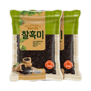 현대농산 국산 찰흑미 10kg (5kgx2봉), 2개, 5kg