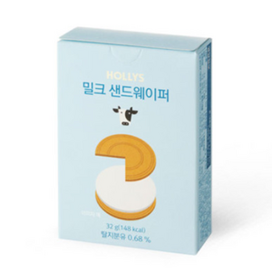 [할리스] 밀크 샌드웨이퍼, 32g, 4개