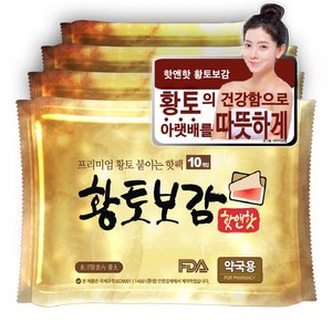 핫앤핫 황토 붙이는 핫팩 10p, 4개