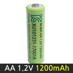 진성 KC인증 1.2V AA 1200mah 태양광충전 건전지 정원등사용 1개, 1개입