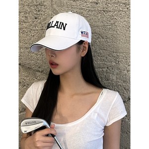 [BILLAIN] 골프모자 헤드웨어 선수지급용 화이트+블랙 Billain Cap V2.0 TOUR ONLY 골프빌런 투어전용 프리미엄 요즘대세, 화이트, 1개