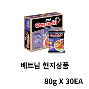 Omachi 오마치 베트남 라면 쇠고기 옥수수 크랩핫팟 Omachi Bap Bo Rieu Cua, 30개