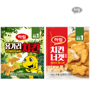 하림-(용가리치킨450g+치킨너겟100g)+(용가리치킨450g+치킨너겟100g), 1개, 460g