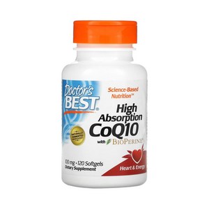 닥터스베스트 코엔자임 큐텐 CoQ10 100mg 120정 베지캡슐, 1개, 120캡슐