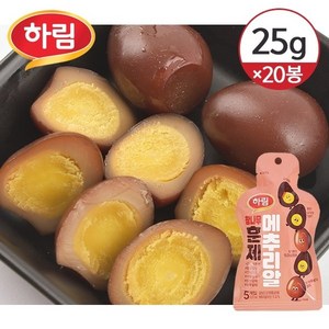 하림 참나무 훈제 메추리알 25g(5g_5알) 20개 [실온보관], 25g