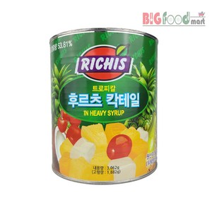 (주)동서 리치스 트로피칼 후르츠 칵테일, 3.062kg, 1개