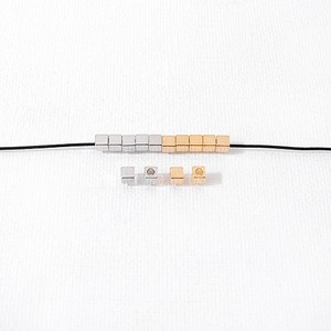 싼비즈 [7643]메탈볼 신주큐브볼 3mm(내경1.8mm) 10개