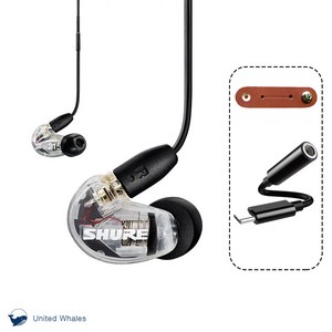 슈어 AONIC 215 UNI 인이어 이어폰 SHURE SE215 UNI 모니터 유선 이어셋 [삼아정품], 클리어